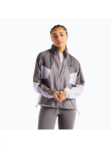 Дамско яке за бягане New Balance Reflective RC Jacket neptune grey сиво