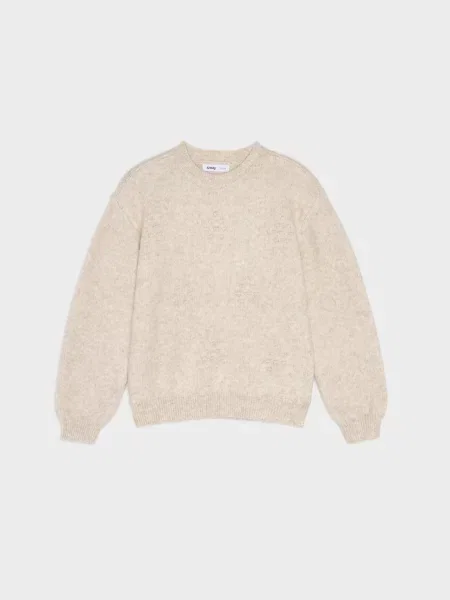 Sinsay Svetr crewneck se strukturovanými prvky béžová