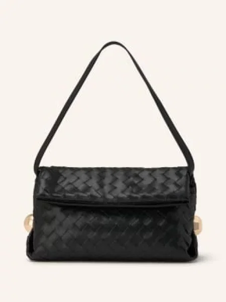 Torba na ramię z imitacji skóry model ‘Pochette’ Liu Jo White czarna