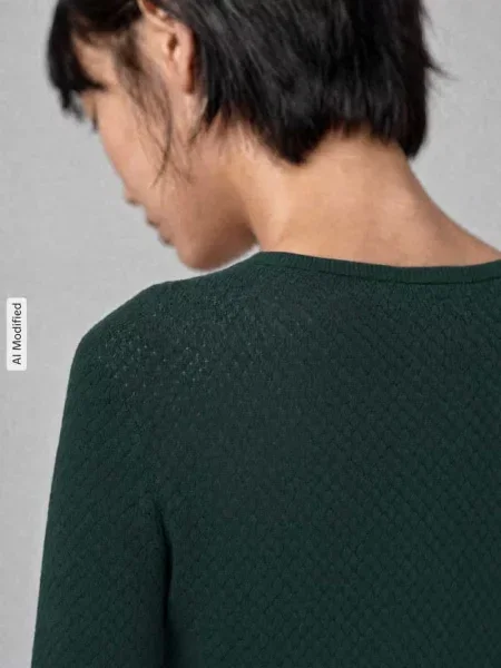 Sweter w kroju regular fit z czystej bawełny model CARE' Vero Moda