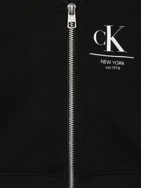 Bluza z kapturem dziecięca Calvin Klein czarna