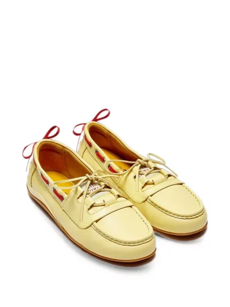 Pantofi loafer Lili Curia din piele galben