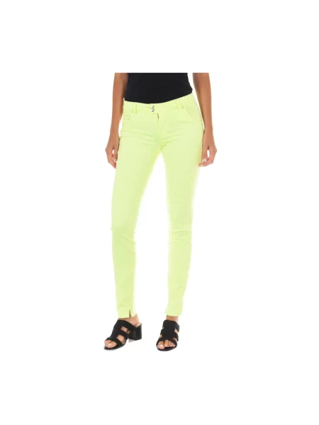 Skinny jeansy skinny Met zielone