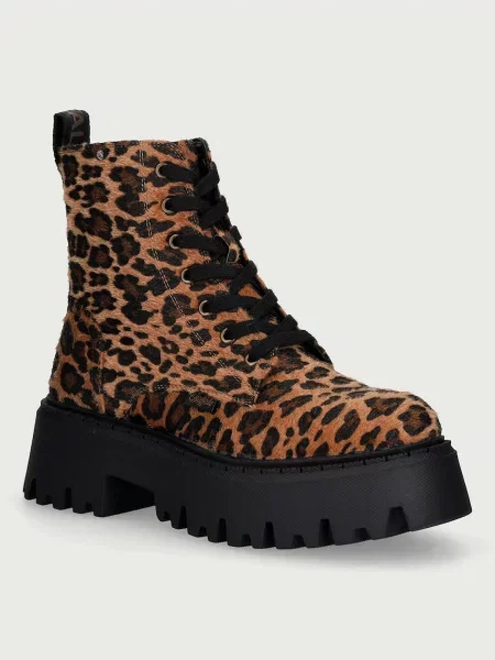 Buffalo čizme s platformom za žene Aspen Lace Up Mid smeđa