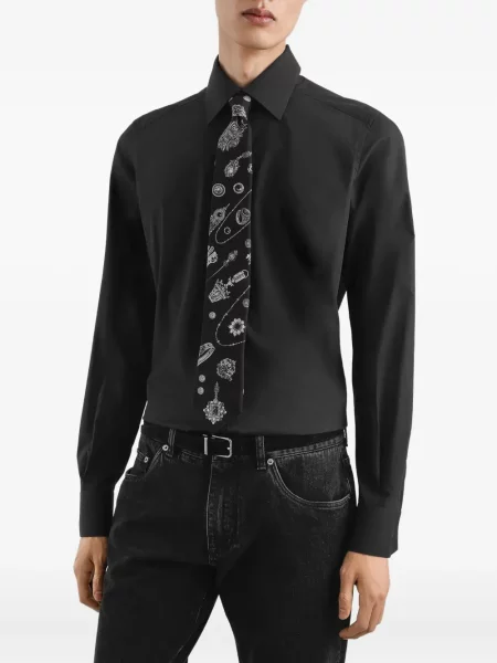 Cravată Dolce & Gabbana cu imagine negru