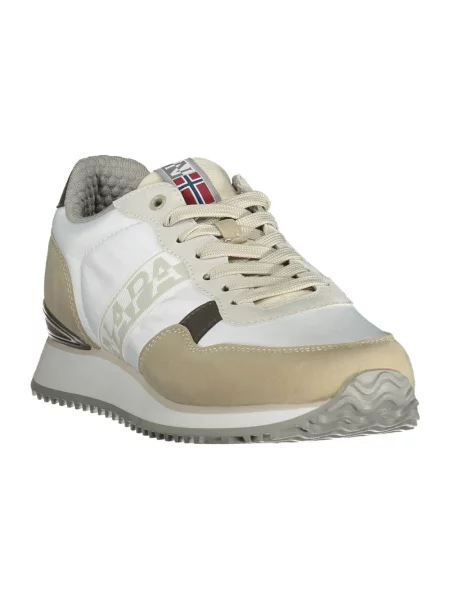 Sneakersy Napapijri zamszowe białe