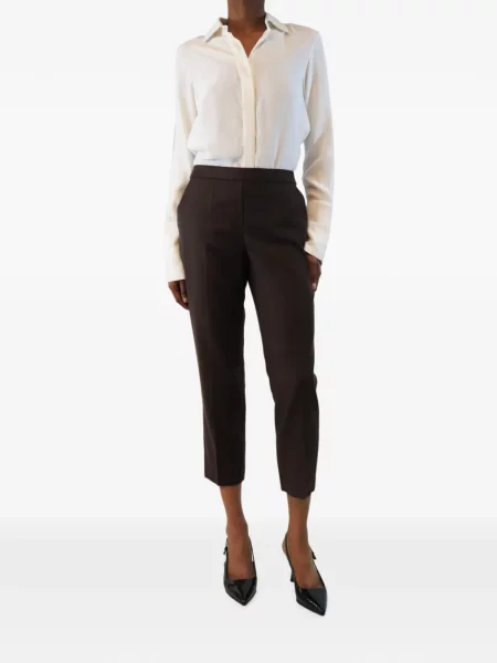 Decupat pantaloni Theory maro
