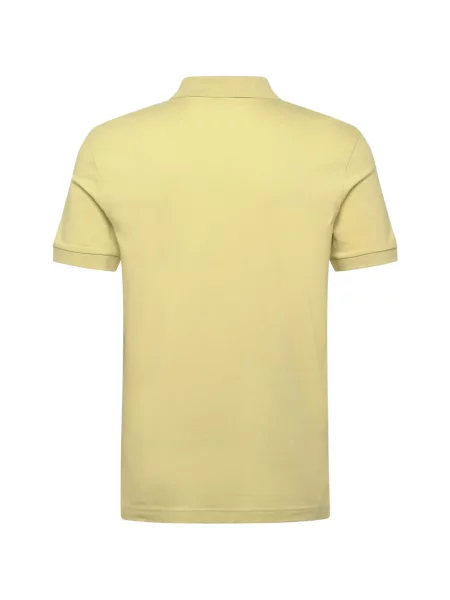 Tricou polo Boss stretch cu autograf galben