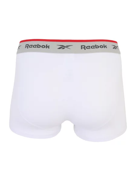 Reebok Športne spodnjice Ovett pegasto siva / črna bela