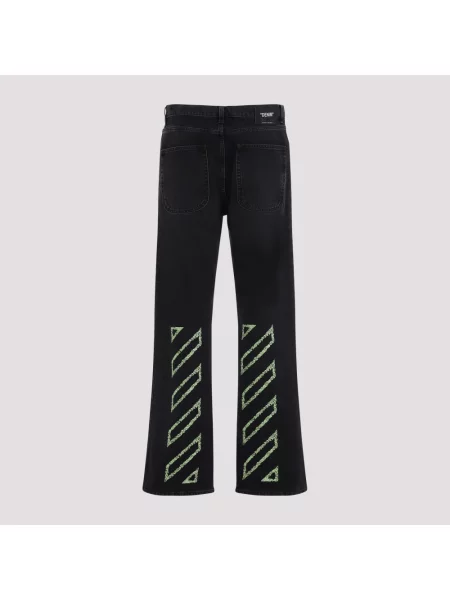 Jeans Off-White Diag Outl Relaxed Jeans Vintage Black 31 białe