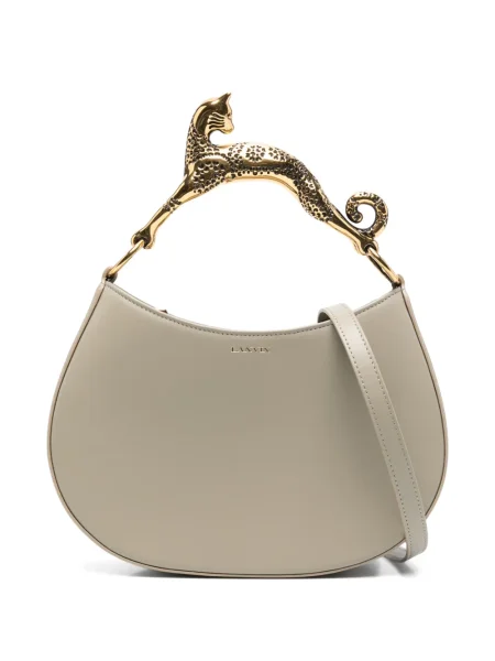 Geanta de piele Lanvin din piele verde