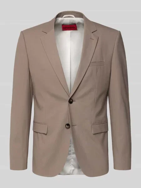 Marynarka garniturowa o kroju super slim fit z mieszanki wełny model ARTI' Hugo