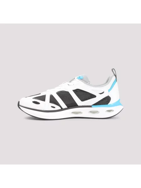 Sneakersy Valentino Garavani skórzane z siateczki białe