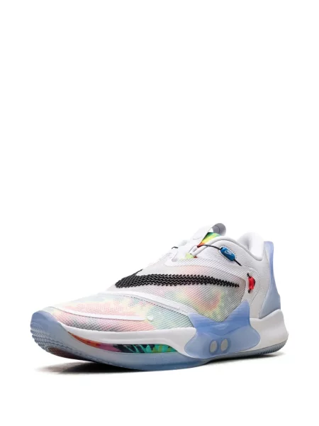 Decupat sneakerși Nike alergare tie dye alb