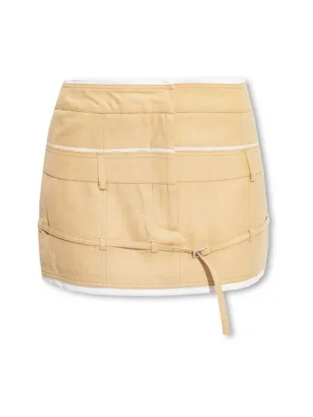 Spódnica mini Jacquemus beżowa