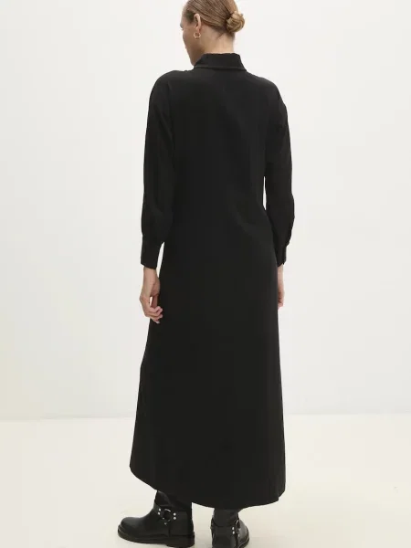 Answear Lab rochie maxi oversize negru