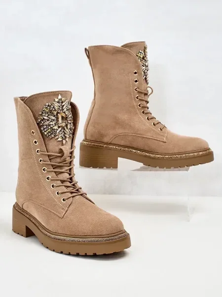 Škornji čez koleno Resti rjava