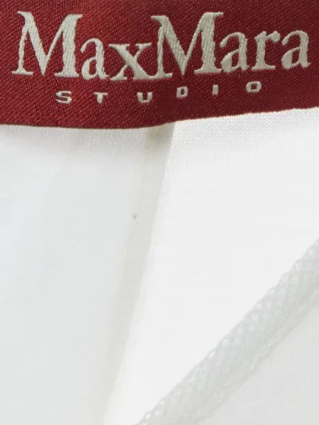 Scurt top Max Mara cu legături alb