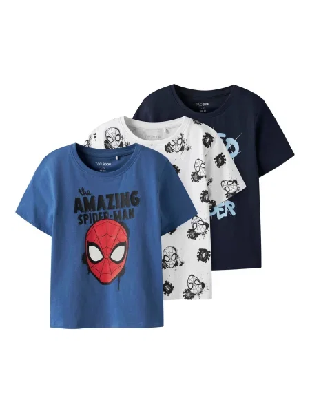 TWO SOON Tricou Spider-Man albastru / albastru marin / roșu alb