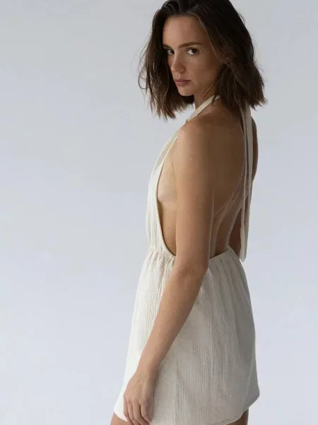 Muuv. Muuv rochie halter din MAHA galben