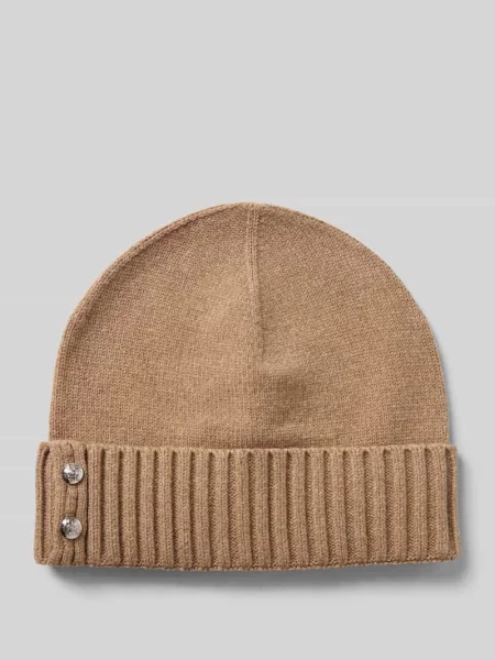 Dzianinowa czapka Lauren Ralph Lauren beżowa