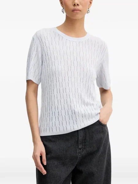 Tricou Patrizia Pepe scurt albastru