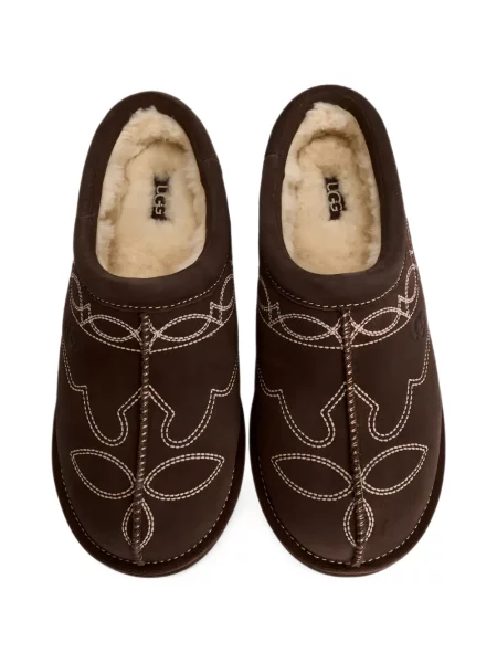 Chiloți Ugg cu broderie slip-on maro