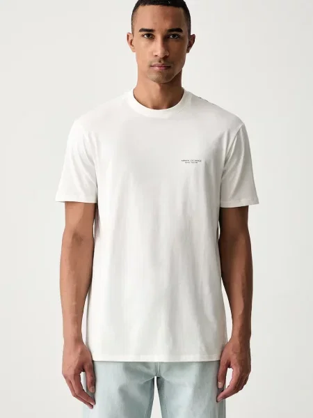 Armani Exchange tricou pentru bărbați din bej