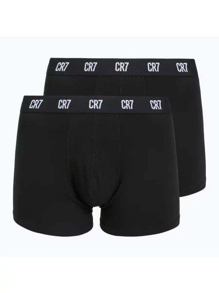 Boxeri pentru bărbați Fashion Trunk 2 pack black negru