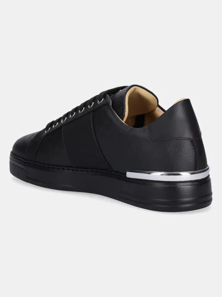Кожаные кроссовки Philipp Plein черные