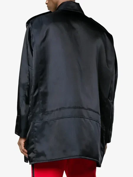 Geacă Calvin Klein din țesătură twill albastru