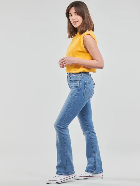Blugi evazați Levi's® cu talie înaltă albastru