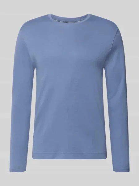 Longsleeve z okrągłym dekoltem Christian Berg Men niebieska
