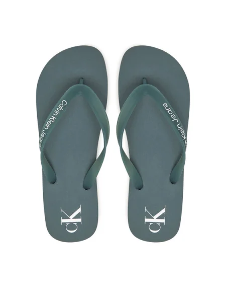 Джапанки Calvin Klein Jeans BEACH SANDAL TRANSPARENT TPU мъжки тюркоазено