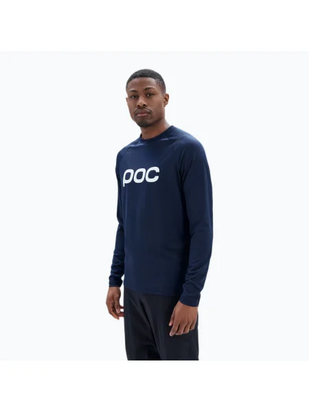 Tricou sport Poc cu mâneci lungi din jerseu albastru închis