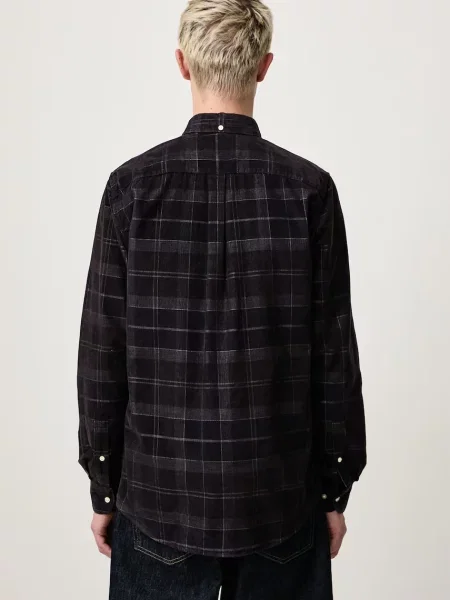 Barbour koszula sztruksowa Blair Tailored Shirt brązowa