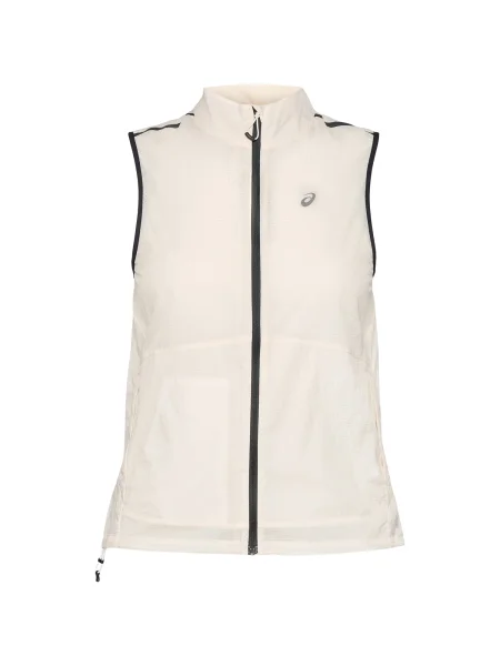 ASICS Vestă sport METARUN negru / perlat alb