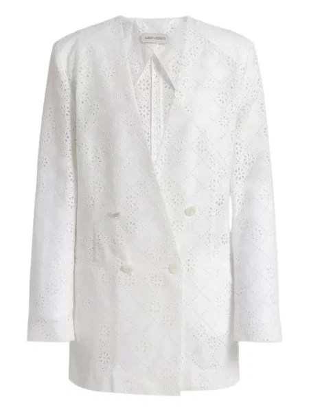 Sacou Alberta Ferretti alb