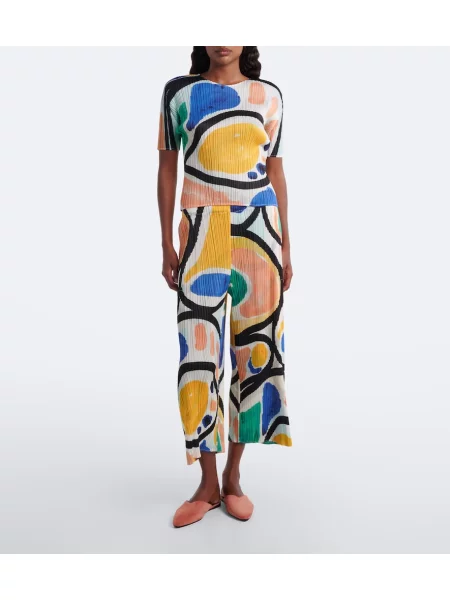 Pantaloni Pleats Please Issey Miyake cu imagine