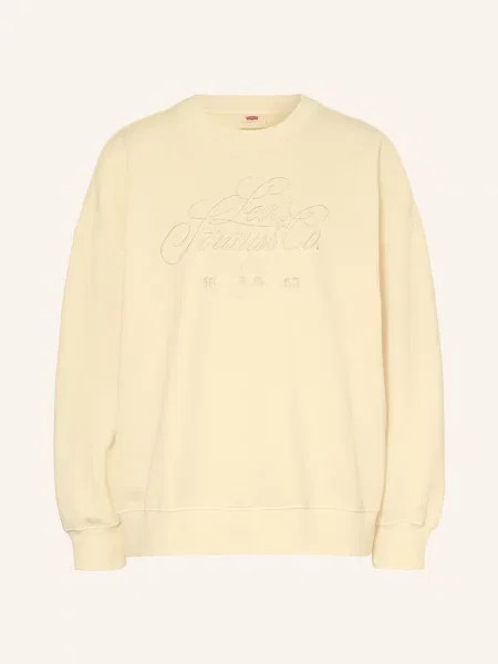 Levi's® Oversized Mikina tmavě žlutá bílá