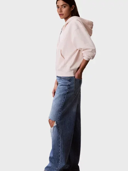 Махрове худі Calvin Klein біле