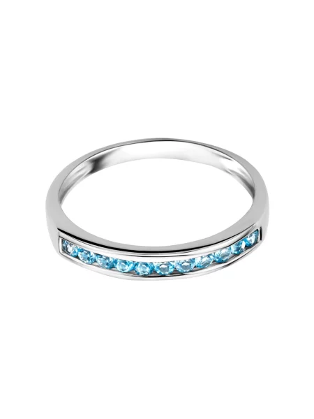 DIAMANT LETERNEL Prsten Ring aus Weißgold mit Topas stříbrná