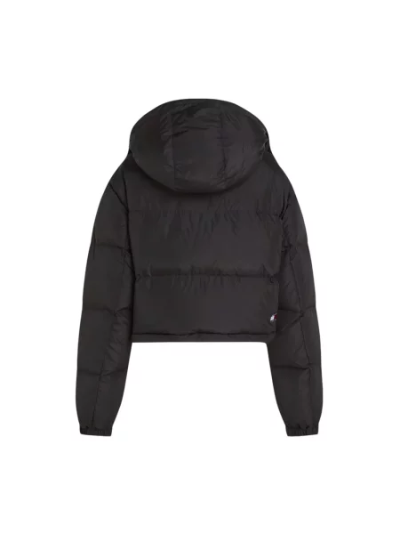 Kurtka jeansowa Tommy Jeans o skróconej długości czarna