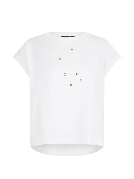 Koszulka Moorer z nadrukiem biała
