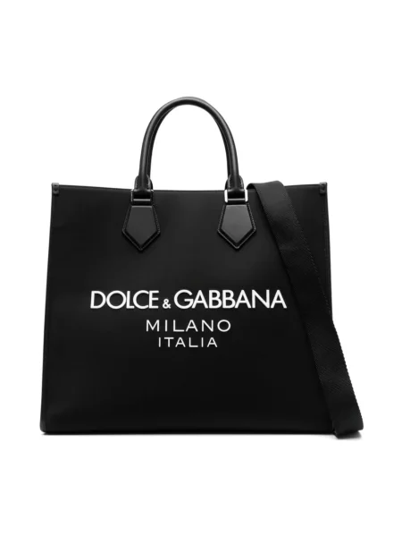 Torba Dolce And Gabbana z nadrukiem czarna