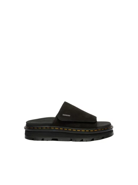 Klapki Dr. Martens skórzane czarne