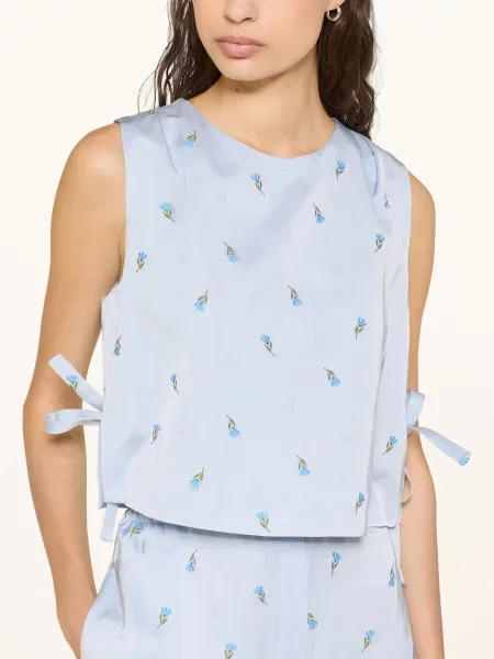 Claudie Pierlot Bluzka Z Satyny blau