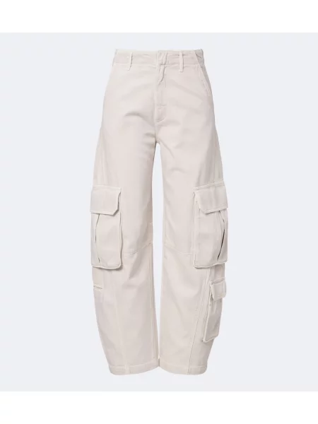Pantaloni cargo Agolde alb