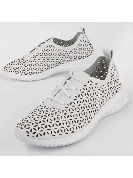 Pantofi Purapiel alb