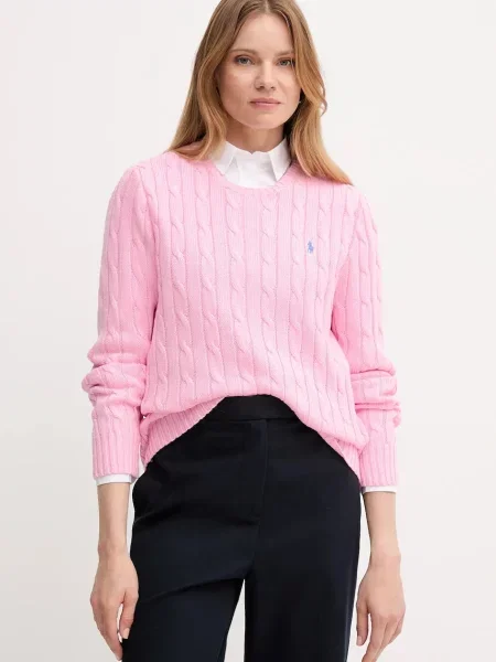 Pulover Polo Ralph Lauren ružičasta